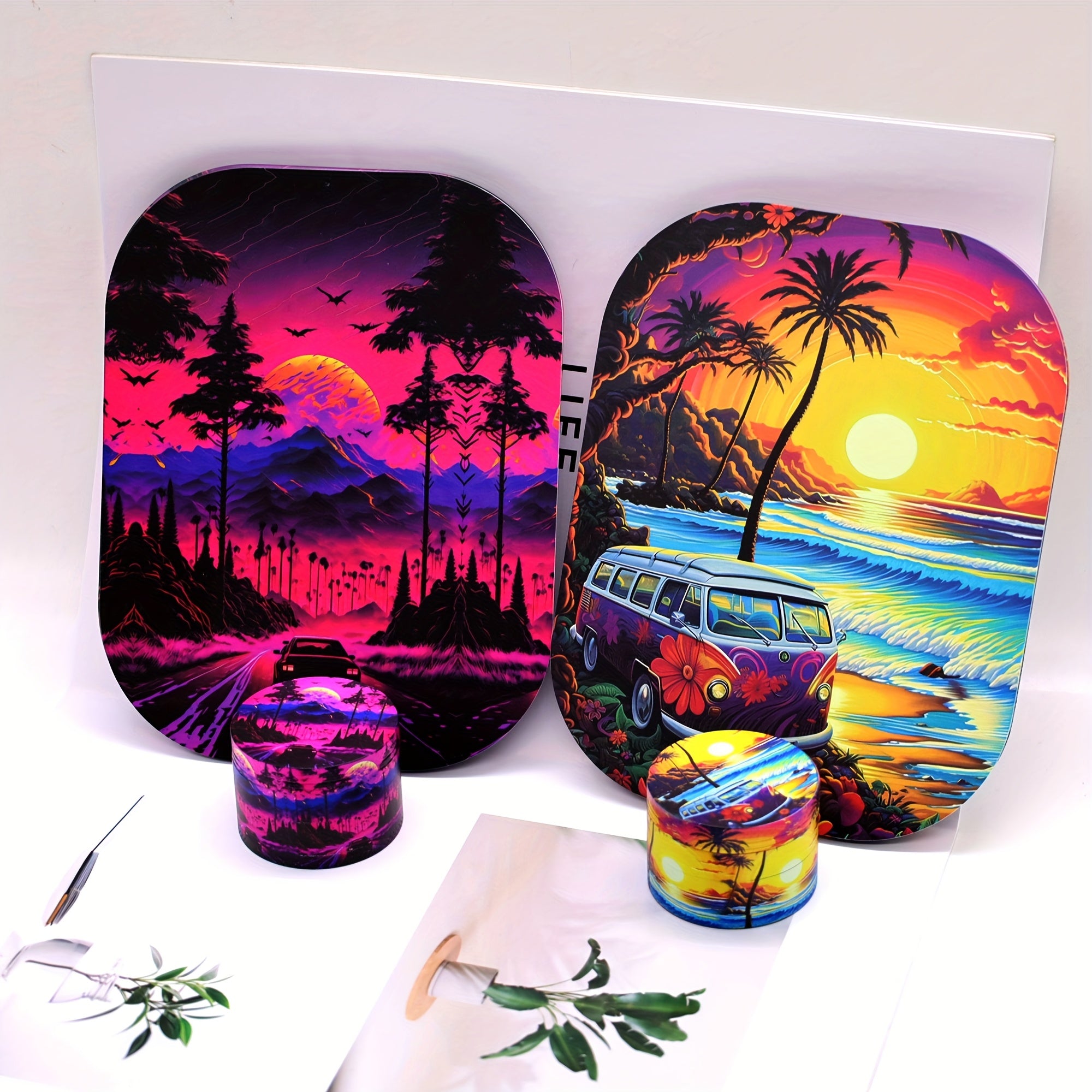 Set Plateau 18×14cm + Grinder 50mm 4 Couches by LSDLBoutique.ch