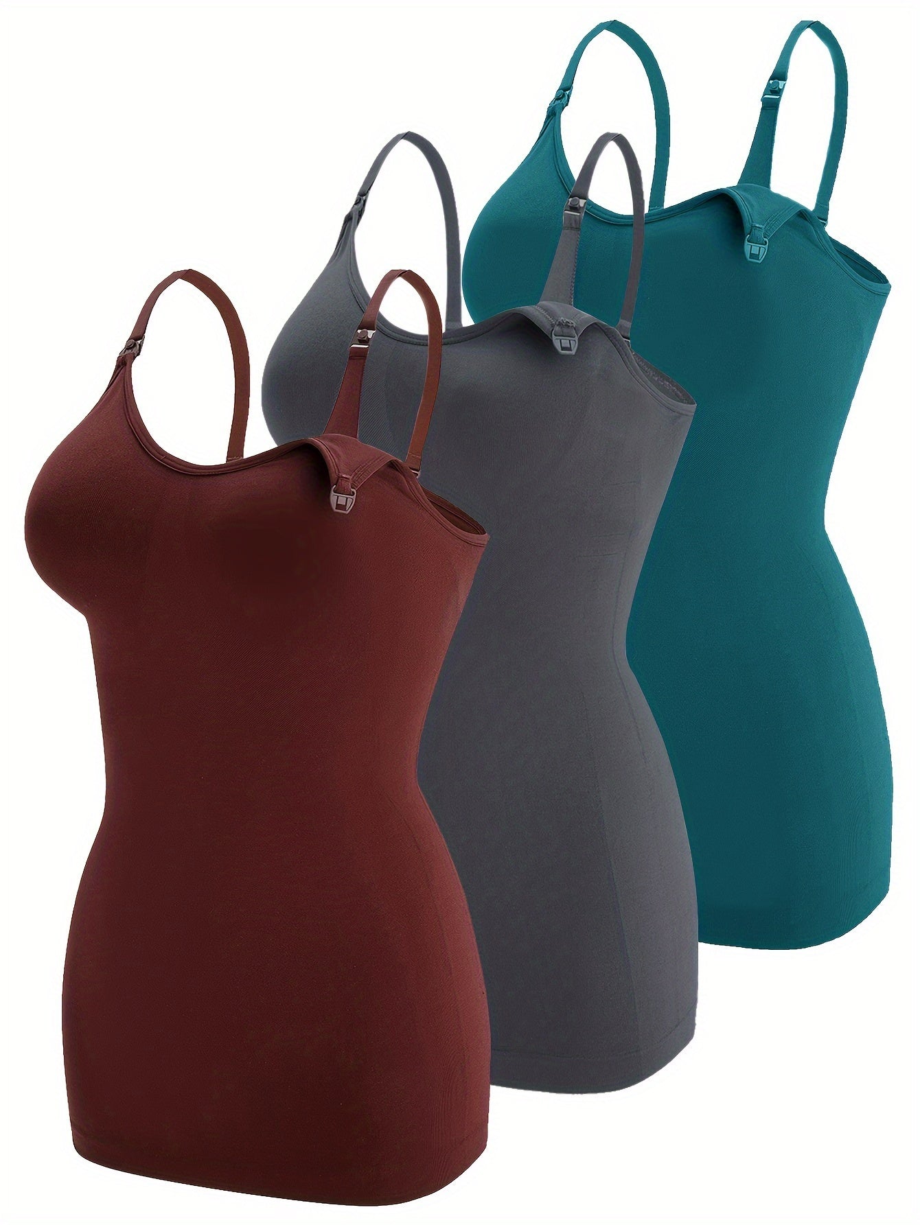 Lot De 3 Tops Grossesse Allaitement Bretelles Confort Et Coupe Ample Pour Maternité by LSDLBoutique.ch