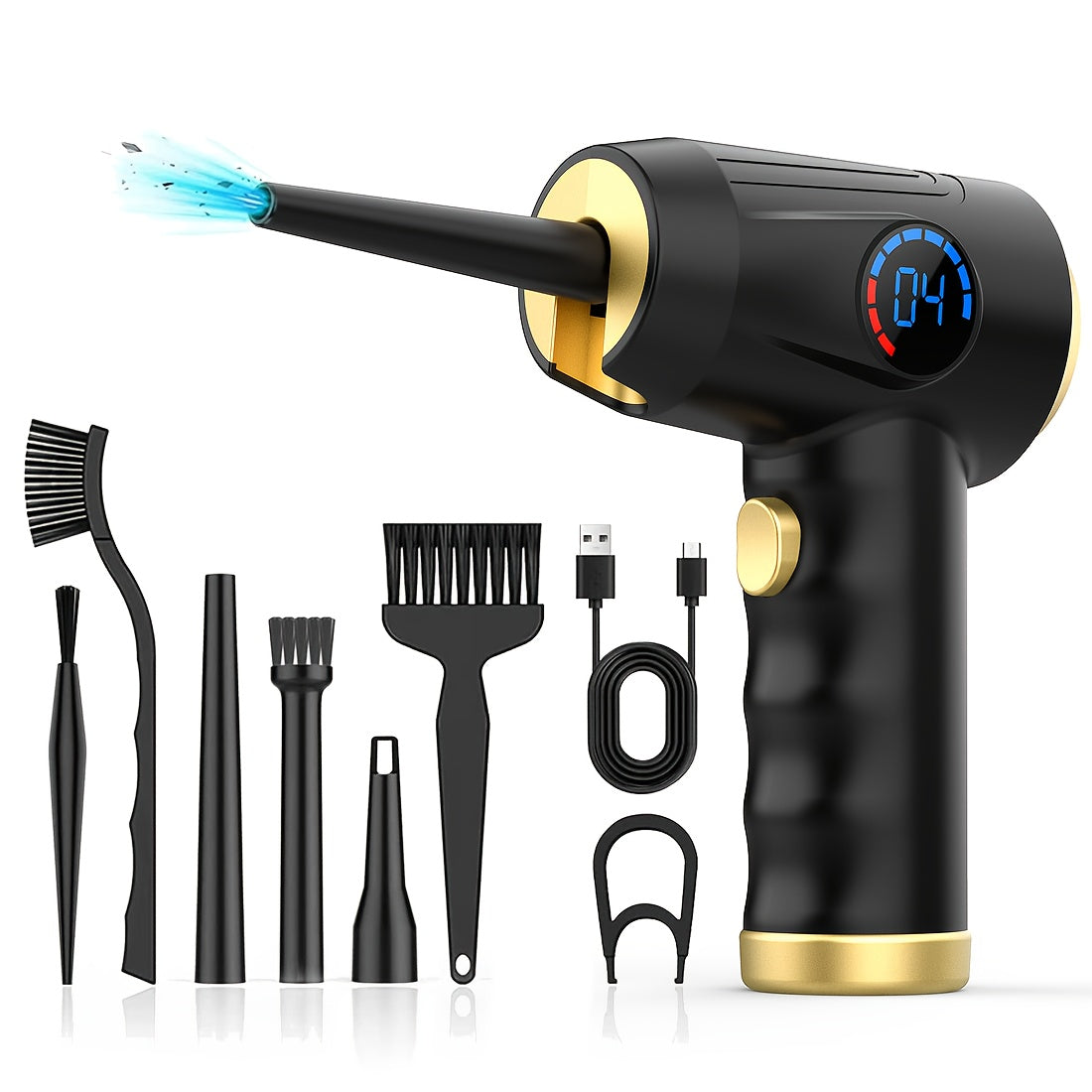 AeroDust – Souffleur d’Air Électrique Sans Fil 51000 RPM, 4 Vitesses & Écran LCD by LSDLBoutique.ch