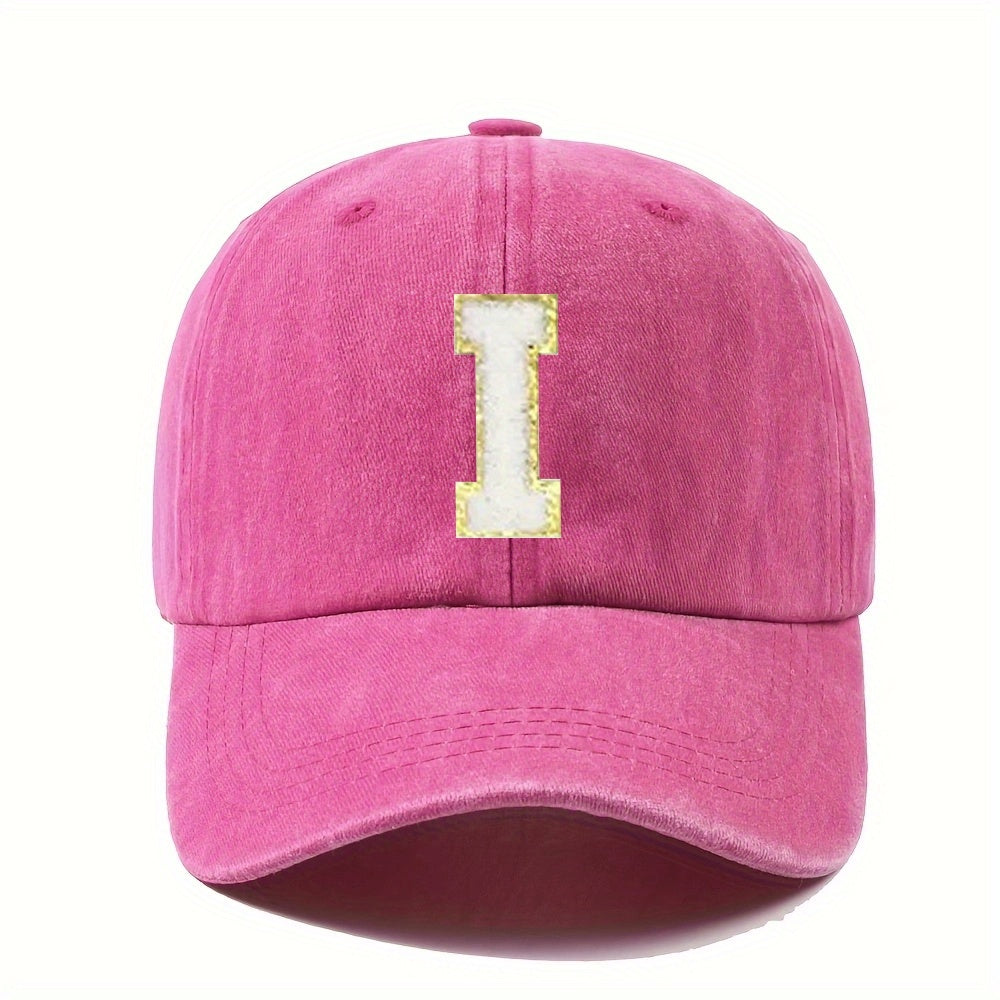 Casquette Vintage Alphabet A Z Rose Dorée Style Y2K Signée LSDLBoutique Pour Chaque Lettre by LSDLBoutique.ch