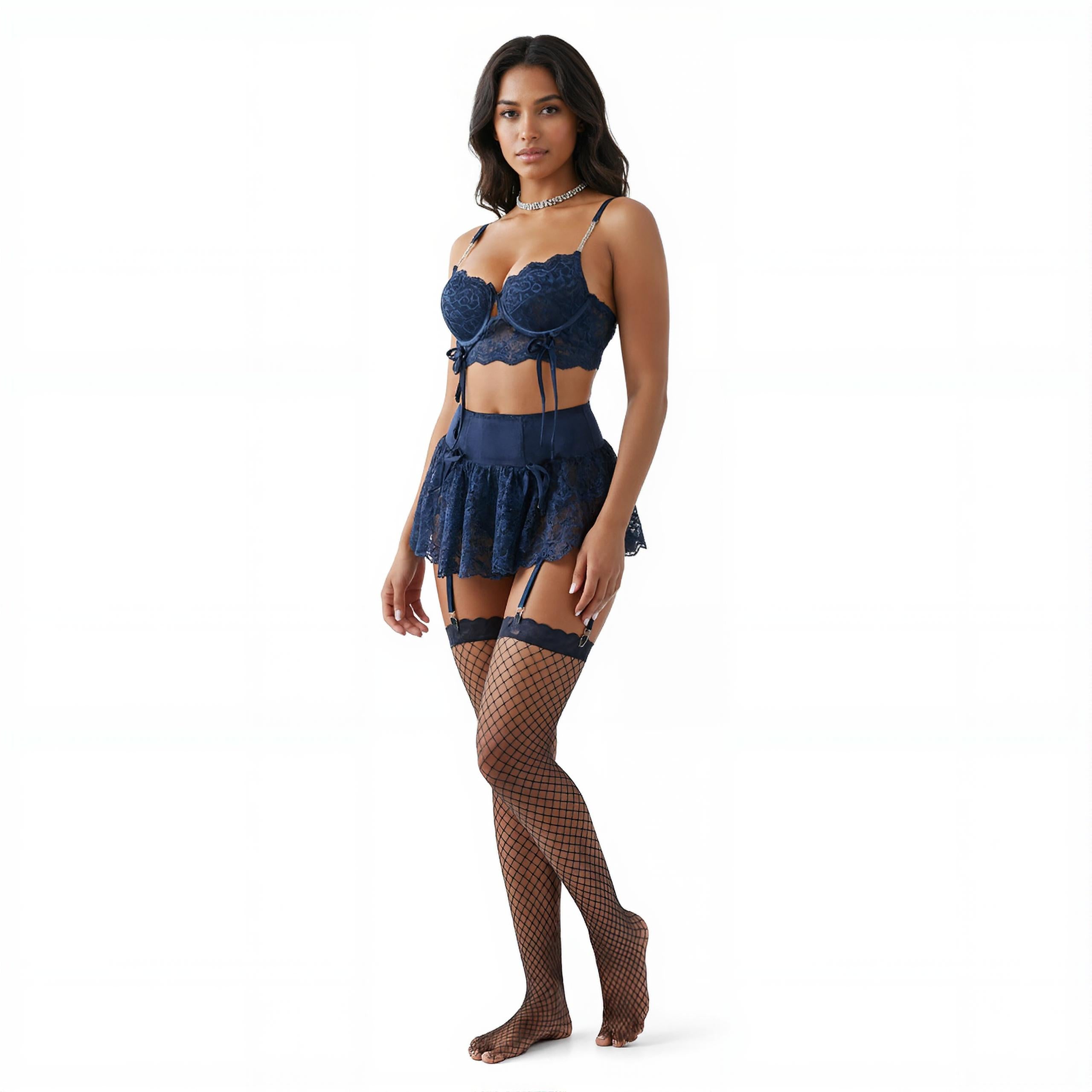 Léa's Secrets – Dessous-Set mit Schmetterlingsspitze – Cyane