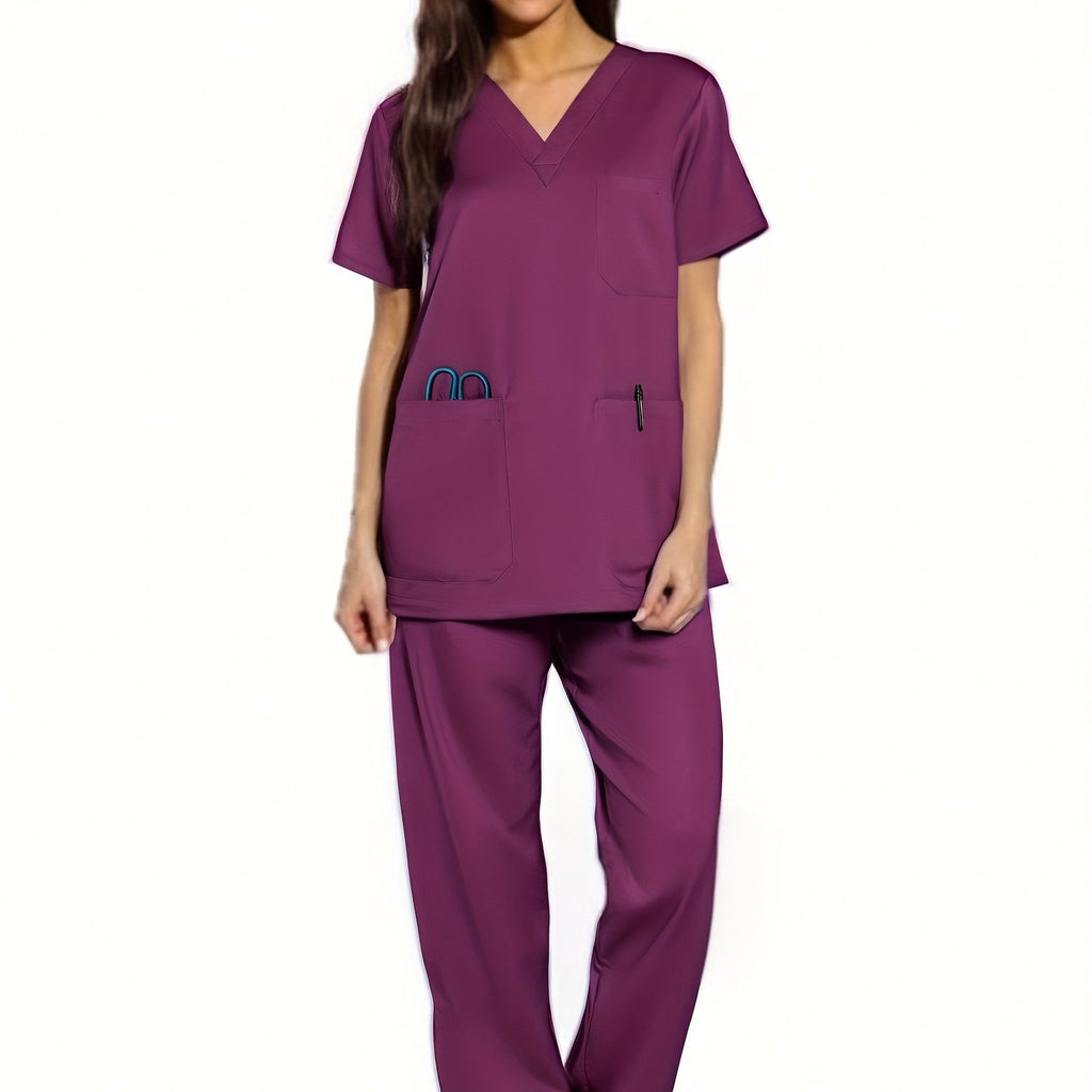 MedStyle – Ensemble Uniforme Col V Femme, Chemise et Pantalon by LSDLBoutique.ch