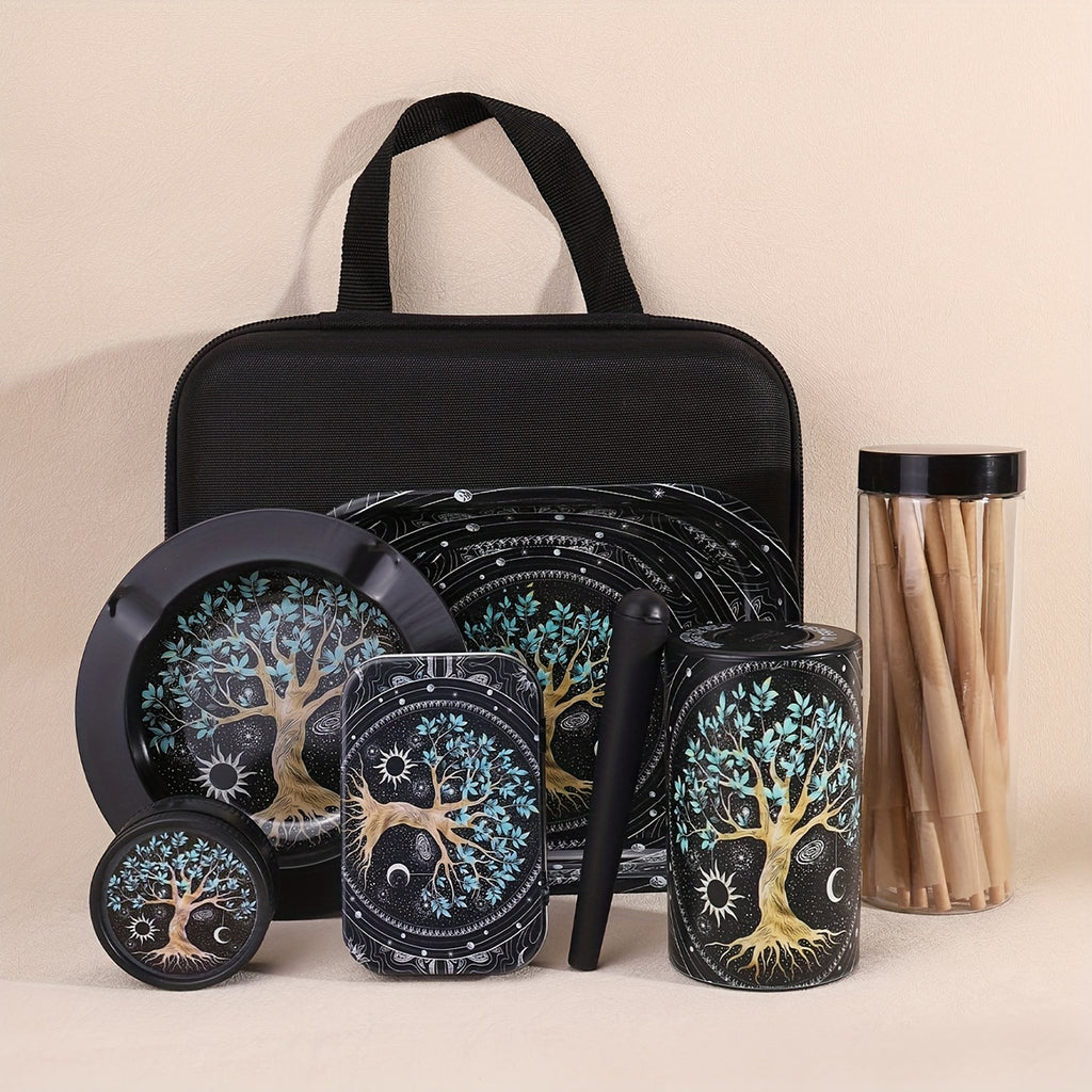 Coffret Fumeur 31pcs : Cones, Grinder, Cendrier, Boîte Métal, Accessoires by LSDLBoutique.ch