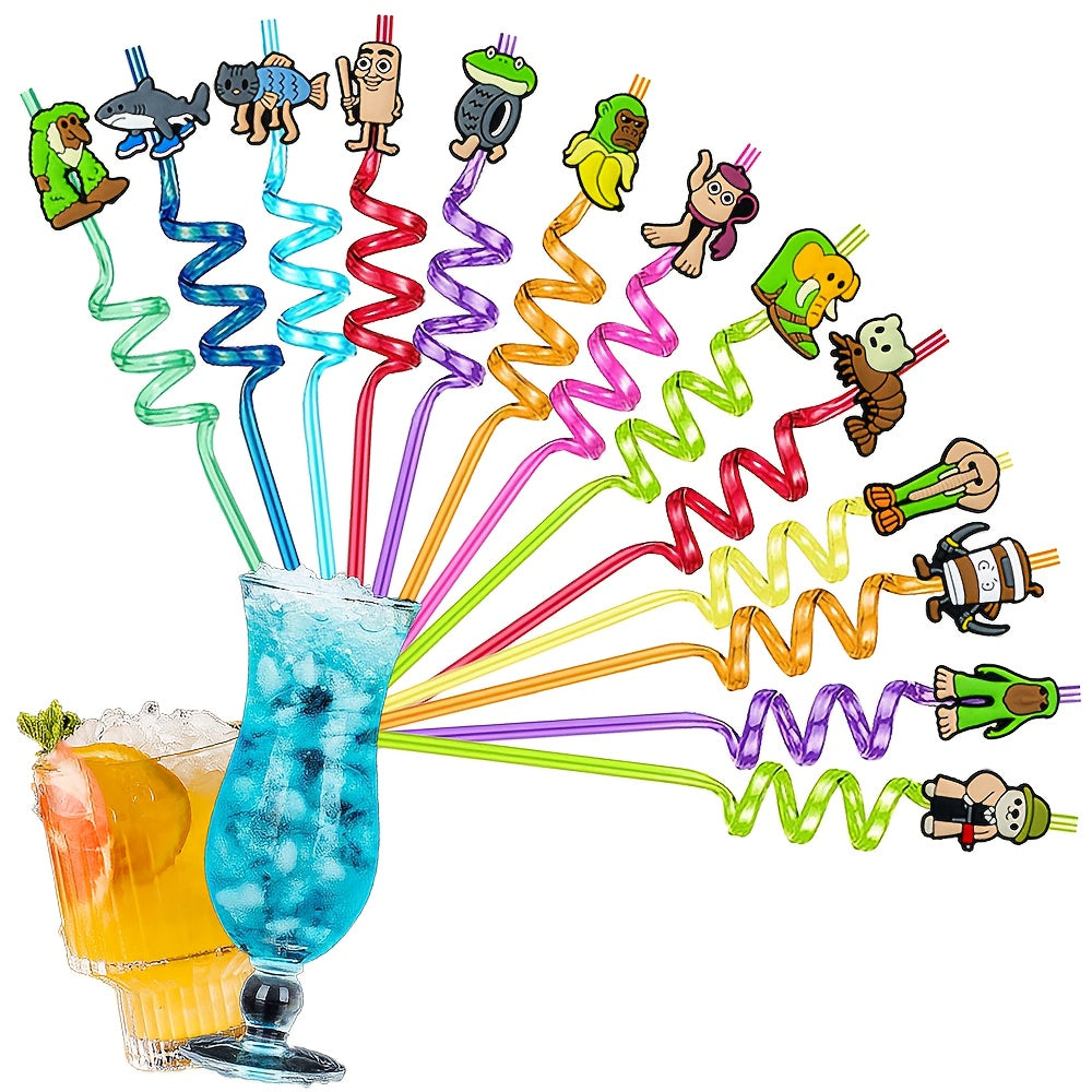 Set 13/26 Attaches Déco pour Pailles – Thème Brainrot Sahur & Tralalero by LSDLBoutique.ch