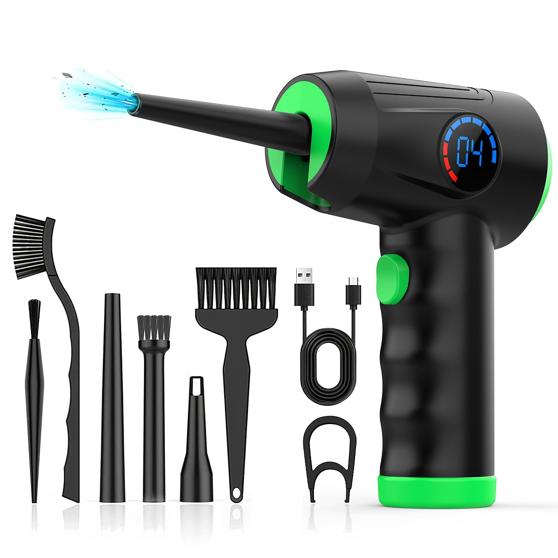 AeroDust – Souffleur d’Air Électrique Sans Fil 51000 RPM, 4 Vitesses & Écran LCD by LSDLBoutique.ch