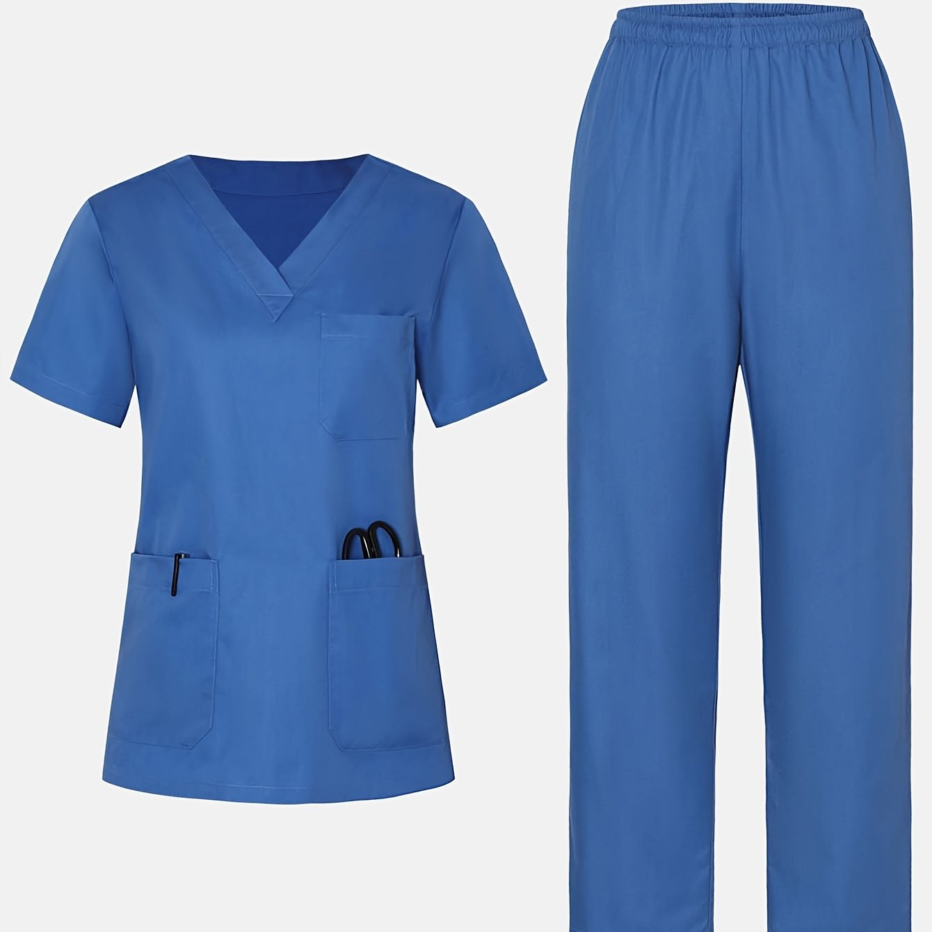 MedStyle – Ensemble Uniforme Col V Femme, Chemise et Pantalon by LSDLBoutique.ch