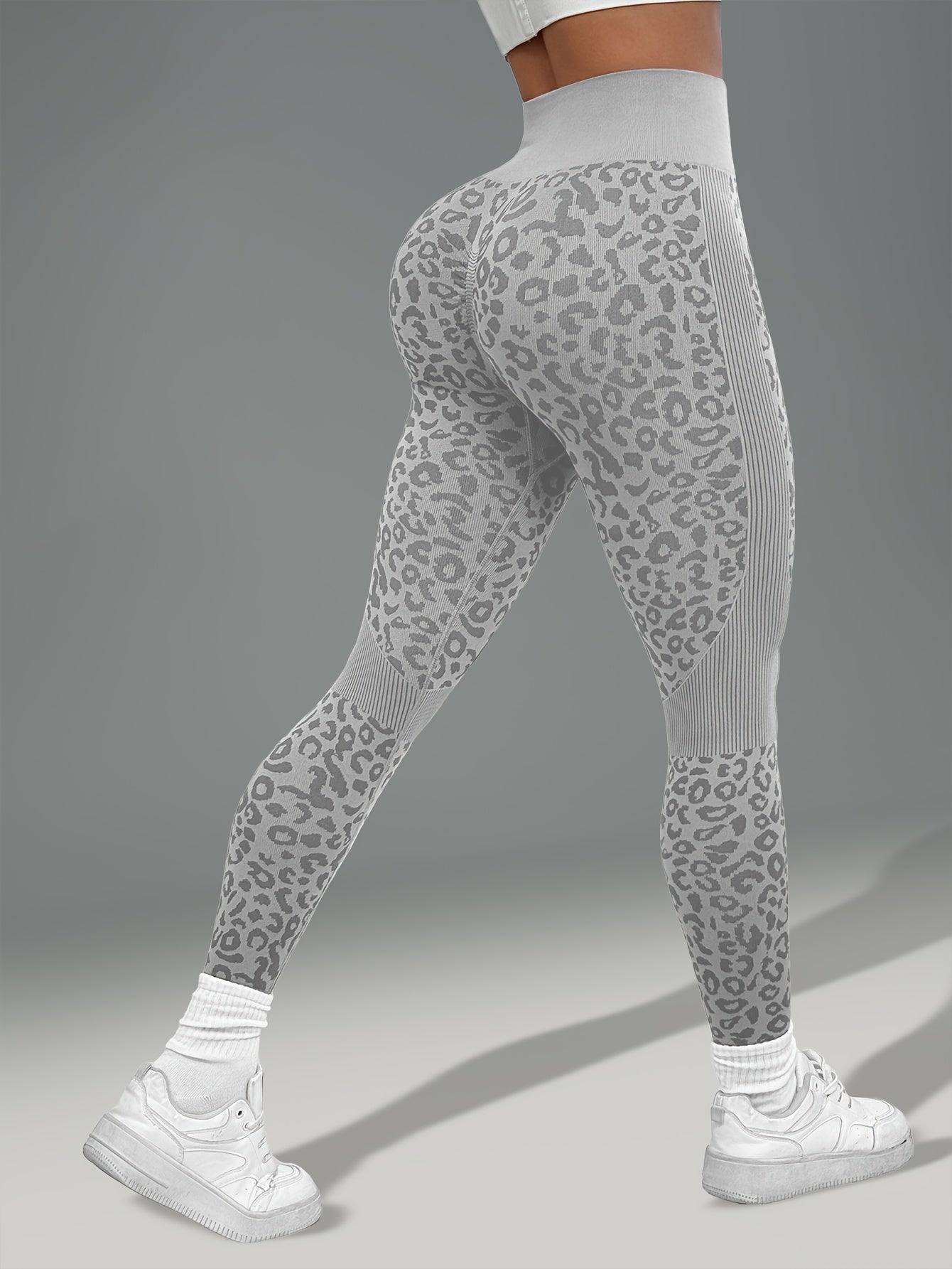 Legging Femme Imprimé Léopard Taille Élastique Antidérapant Stretch Respirant Pour Yoga Et Sport by LSDLBoutique.ch