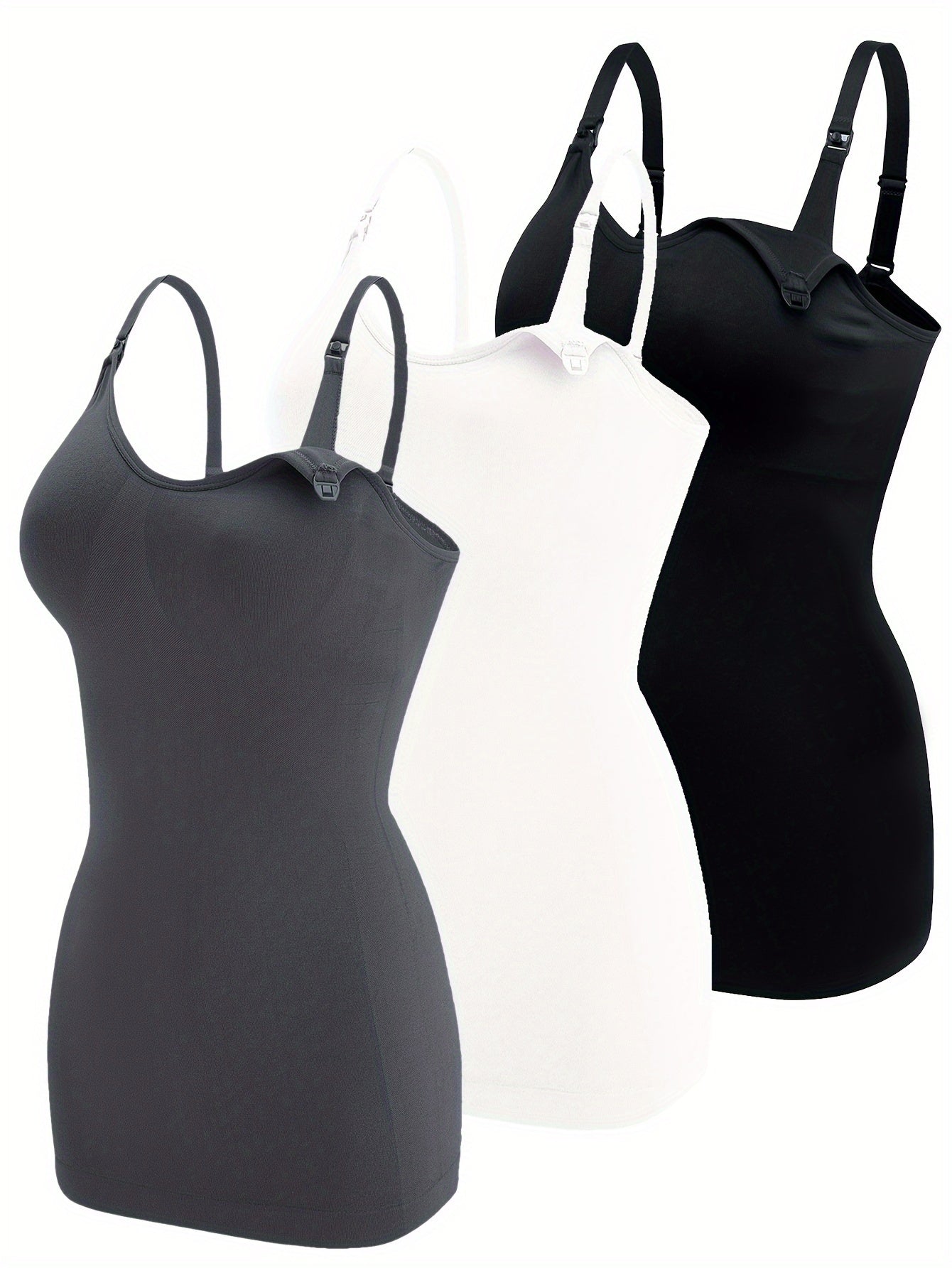 Lot De 3 Tops Grossesse Allaitement Bretelles Confort Et Coupe Ample Pour Maternité by LSDLBoutique.ch