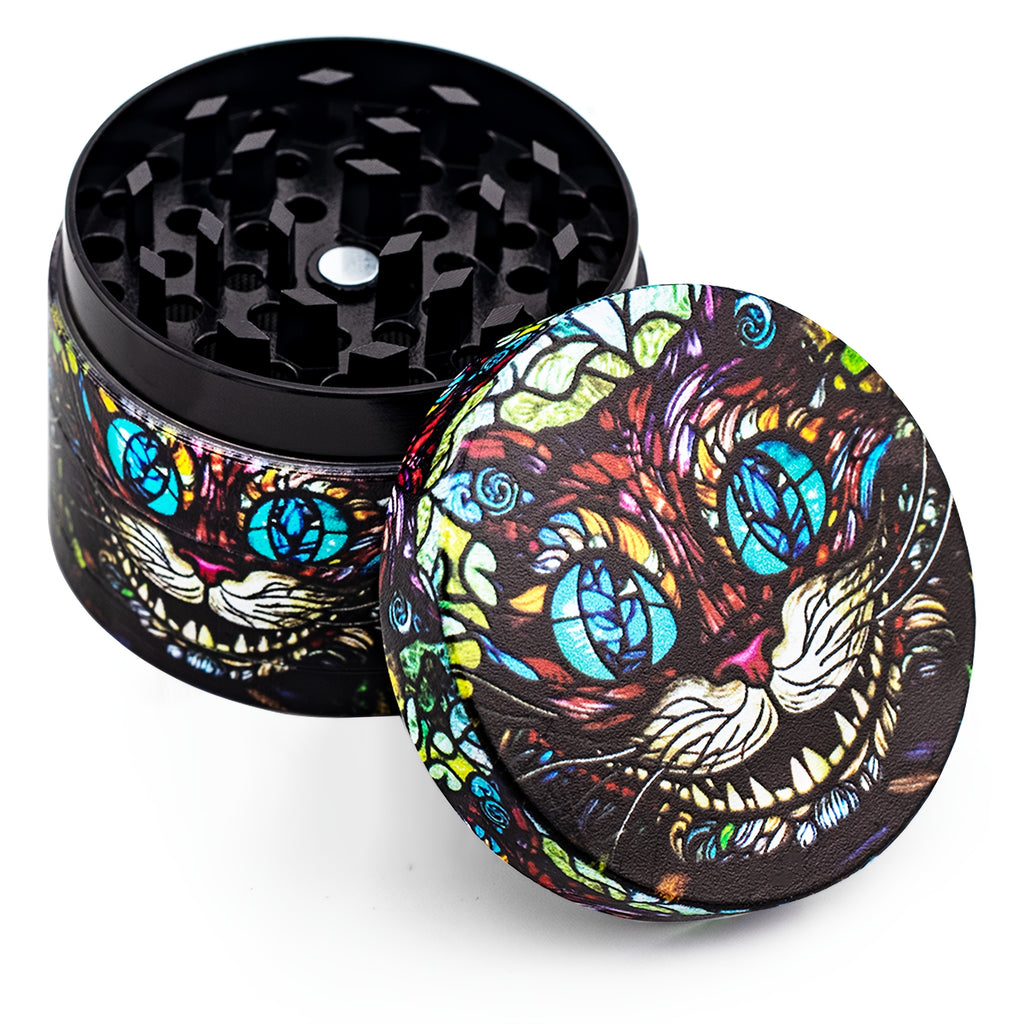 Grinder Chat Vitrail 4 Couches Zinc Manuel Couleurs by LSDLBoutique.ch