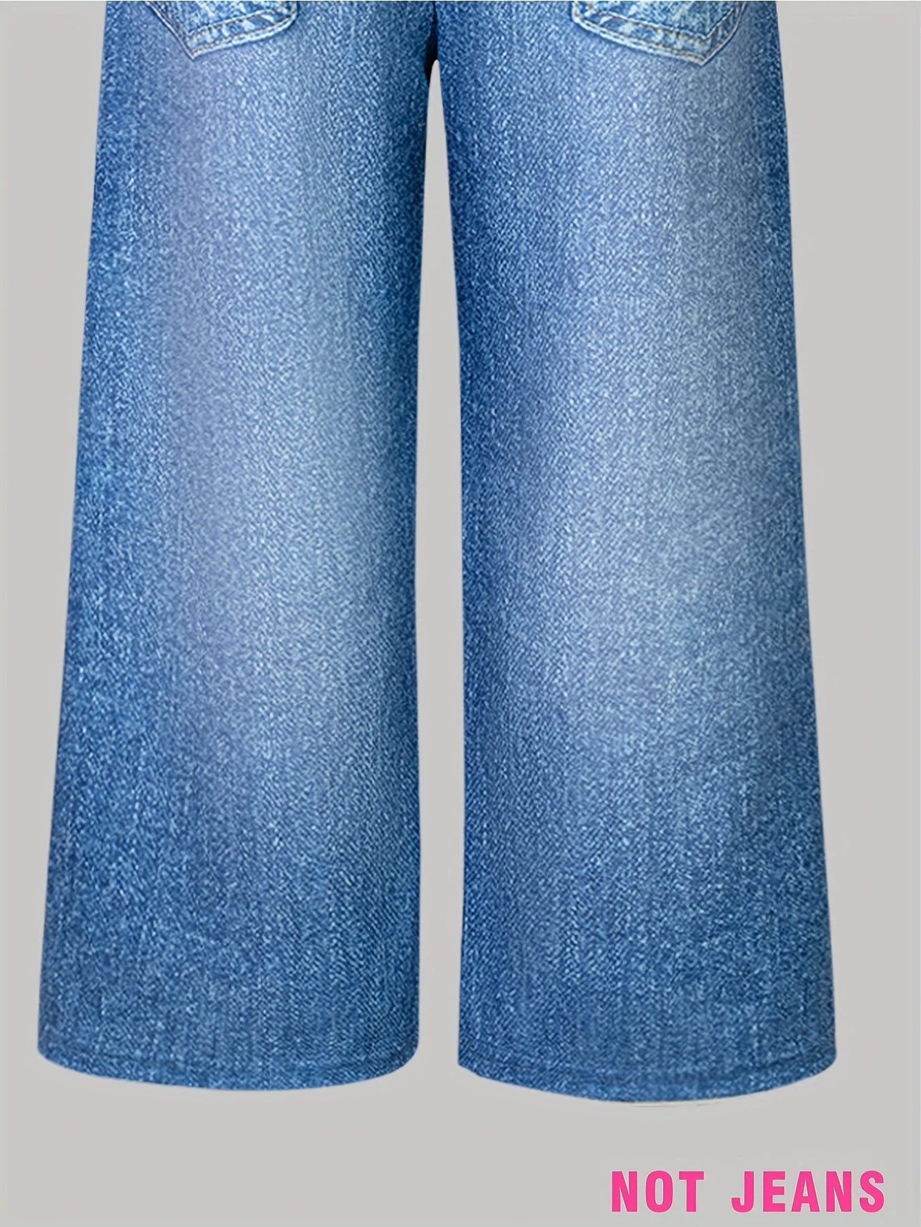 Not Jeans Mädchen-Lange Hosen, 3er-Pack, Graffiti-Buchstaben und Blumen