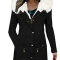 LSDLBoutique Manteau Femme Automne Hiver Casual Uni À Poches Doublure Intégrale Polyester by LSDLBoutique.ch
