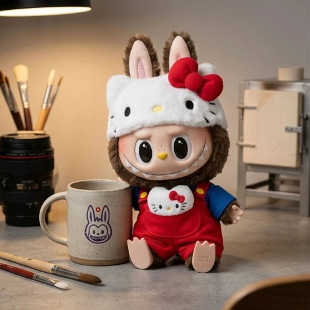 POP MART - Labubu Hello Kitty – Peluche Vinyle 38 cm - LSDLBoutique