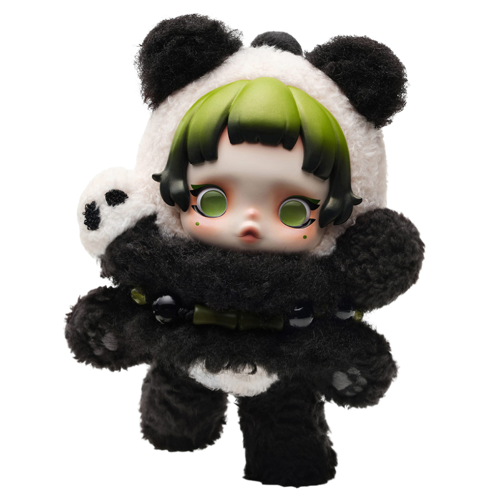 POP MART SKULLPANDA Lazy Panda Plüsch-Anhänger — Limitierte Edition