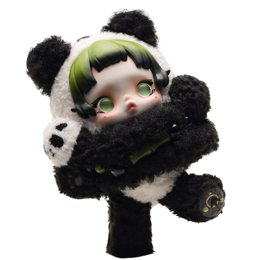 POP MART SKULLPANDA Lazy Panda Plüsch-Anhänger — Limitierte Edition