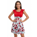 Robe femme manches courtes florale