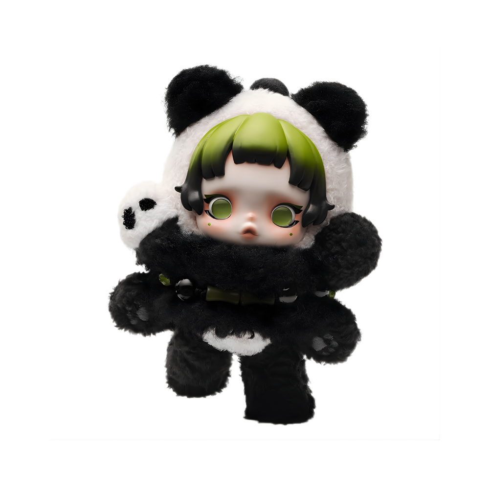 POP MART SKULLPANDA Lazy Panda Plüsch-Anhänger — Limitierte Edition